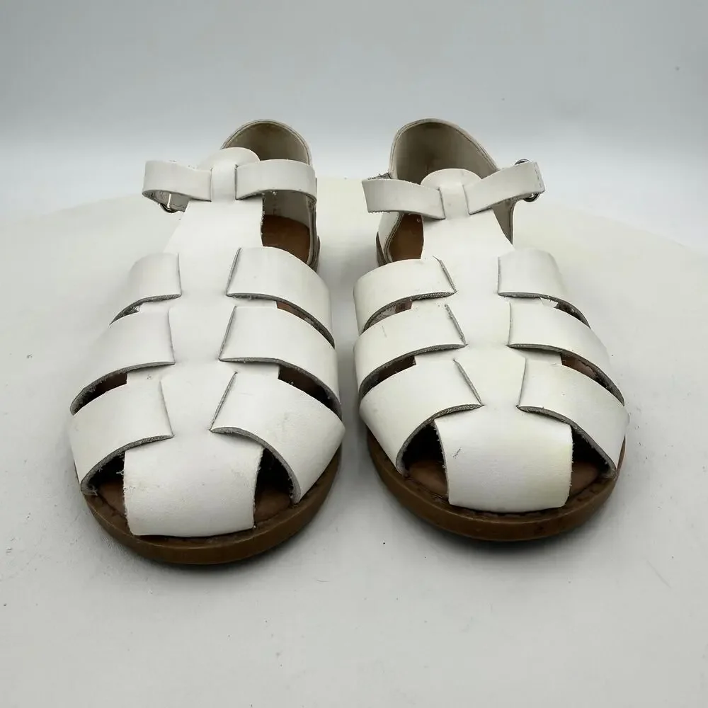Cotton On Kids White Strappy Gladiator Sandals Size 2